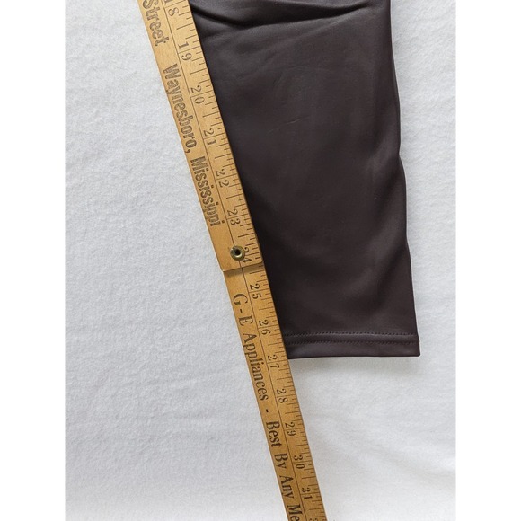 Present And Love Faux Leather Liquid Leggings Womens M NWOT Brown Color - Picture 5 of 6